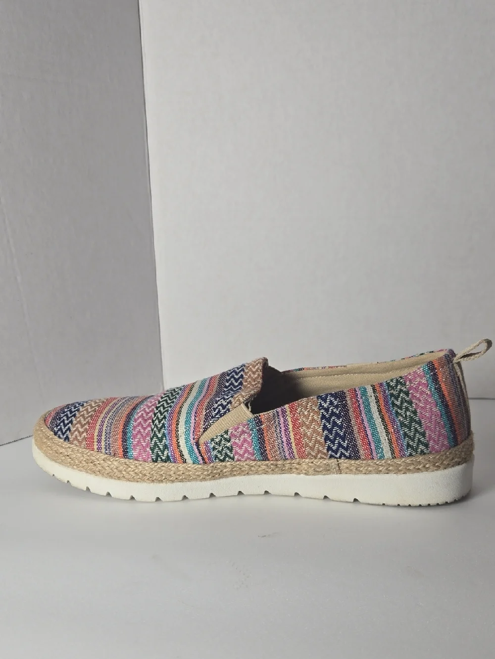 Skechers BOBS Flexpadrille LO-On Slip-On Women Sz 8.5 Knit Memory Foam 113988